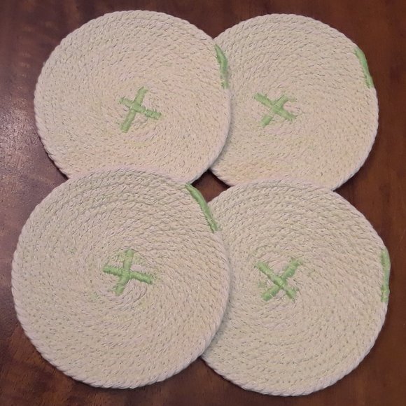 Cotton Rope Coasters - Set of 4 (NWT) - Picture 2 of 11
